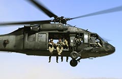 2 Squadron SASR SOTG operators airlifting into the Battle of Shah Wali Kot in 2010.